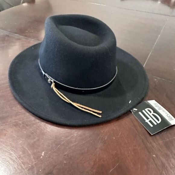 NWT Hats In The Belfry Men's Wool Recreation Fishing Outback Hat Black Sz Medium - Picture 3 of 10